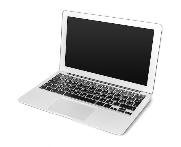 Laptop isolated on white