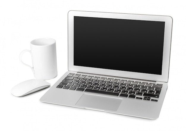 Laptop isolated on white