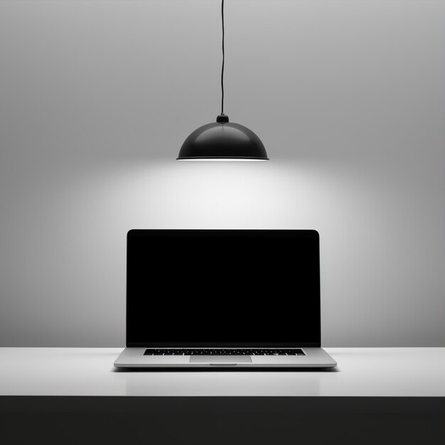 laptop light background minimalism no humans