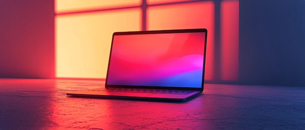 A laptop mockup minimalistic