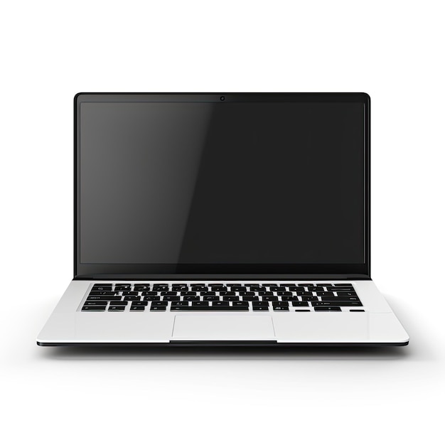 Laptop mockup op minimale achtergrond