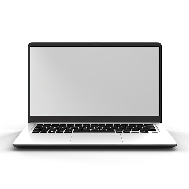 Laptop mockup op minimale achtergrond