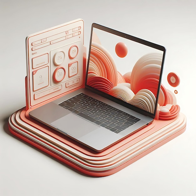 Photo a laptop mockup