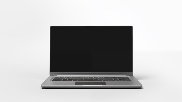 laptop or notebook computer on white background for design