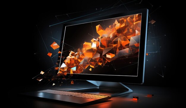 Laptop technology laptop laptop against dark background