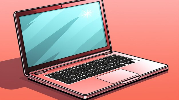 Photo laptop vector icon