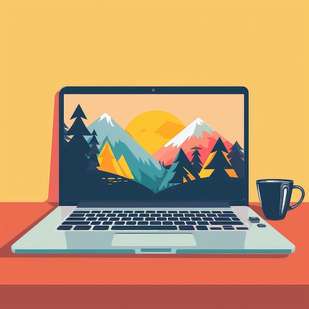 Laptop Vector Illustration