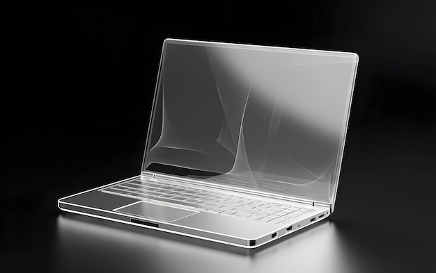 Photo a laptop with a clear plastic cover that says quot keyboard quot
