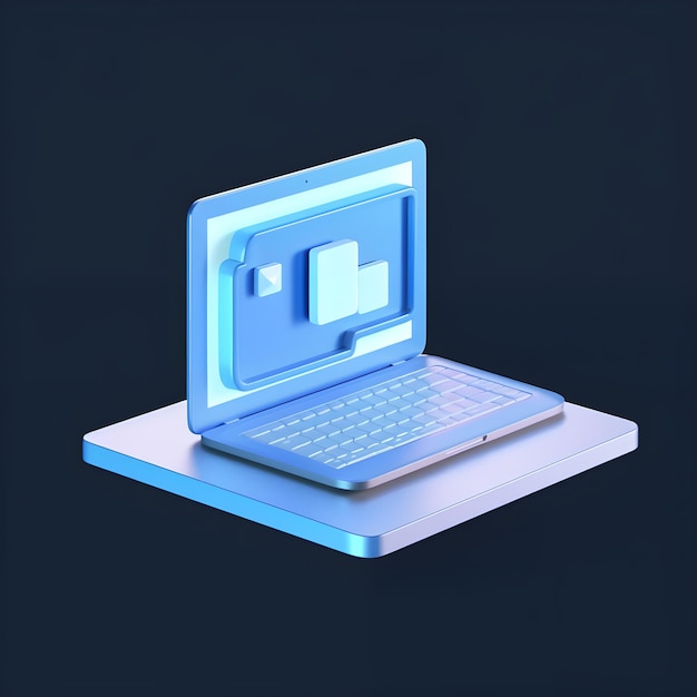 Foto un laptop con uno schermo su cui è scritta la parola computer