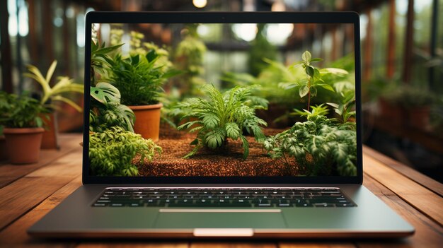 Laptopcomputer op tafel