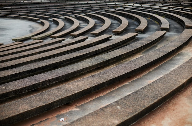 A large amphitheater with a large number of seats on it