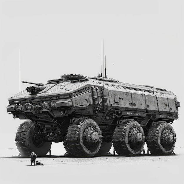 Large armored vehicle AI generative