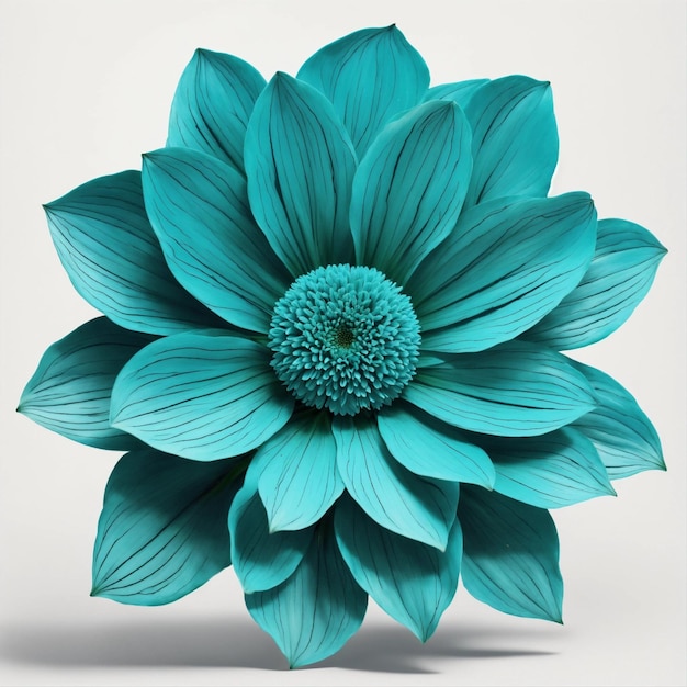 Large beautiful turquoise flower