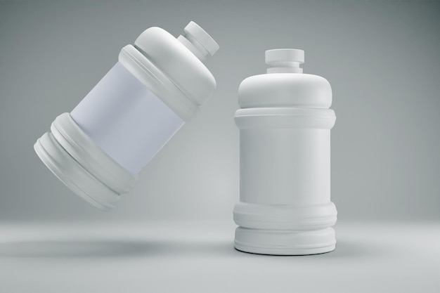 Large big for water Bottle realistic mockup