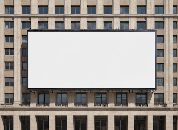 a large billboard on the side of a building