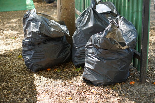 Large black bags for garbage