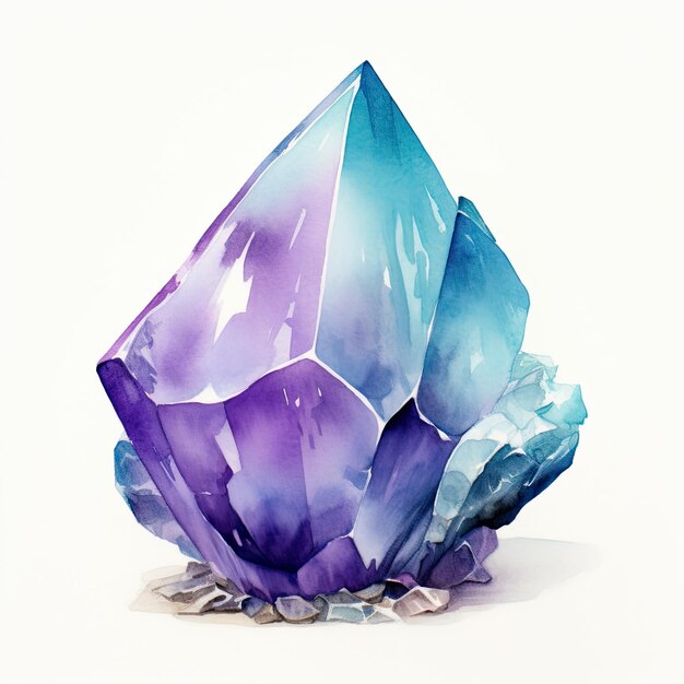 a large blue diamond is laying on a pile of stones