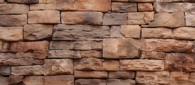 Large brown rock set in the wall background