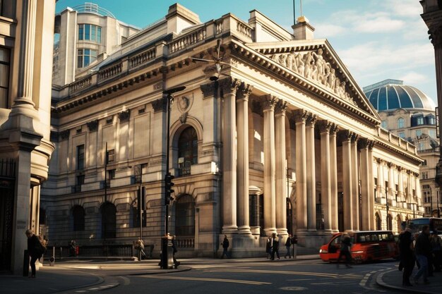 Photo a large building with a clock on the front and the number 4 on the front