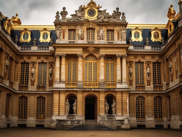 a large building with a large clock on the front