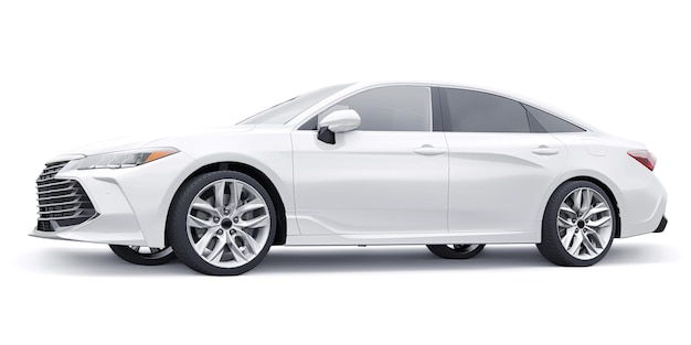 large business sedan for work and family 3d illustration