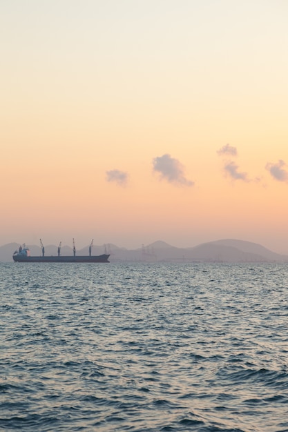 Large cargo ship