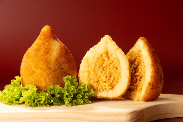 Large Chicken Fried Brazilian Coxinha in a Bowl