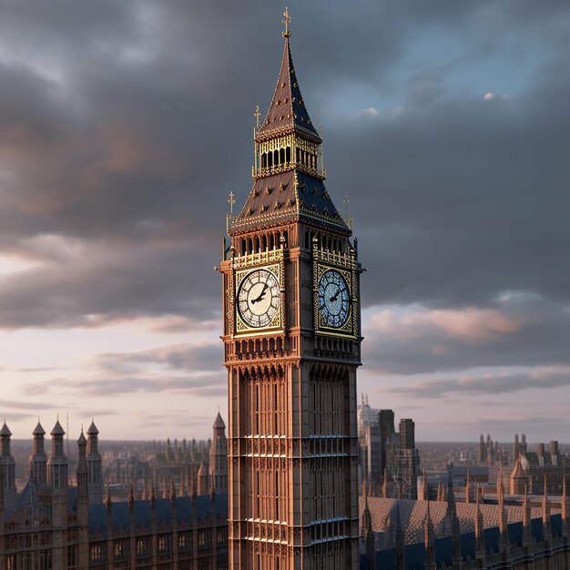 a large clock tower with a clock on the top of it