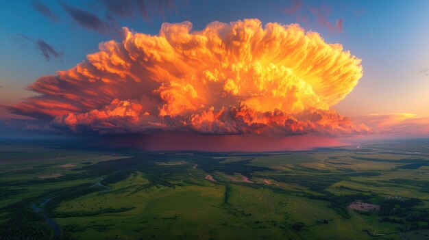 Photo large cloud in sky