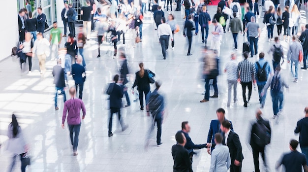 large crowd of people rushing in a floor. ideal for websites and magazines layouts