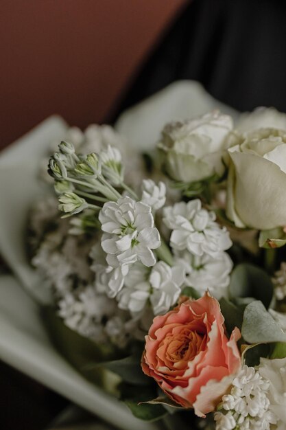 Large delicate spring bouquet of flowers Bouquet details