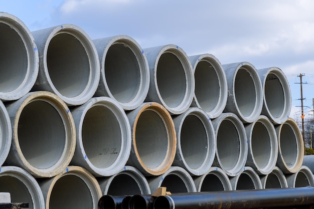 Large diameter concrete pipes