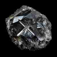 Photo a large diamond is shown with a black background