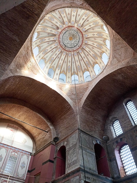 a large dome with a clock on it