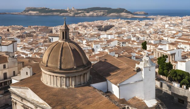 a large dome with a large dome on top of it is shown in a city