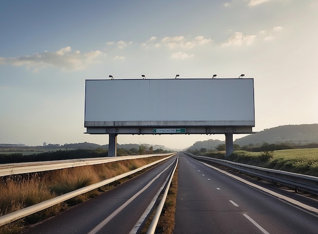 Photo large empty billboard