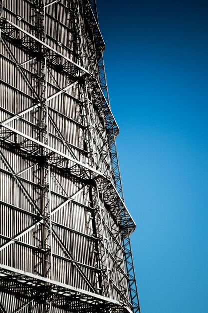 Large factory chimney of slate