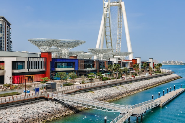 Large ferrris wheel dubai eye in united arab emirates