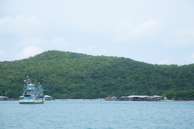 Large fishing boats.