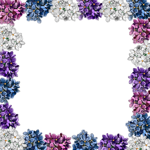 Large frame template spring lilac