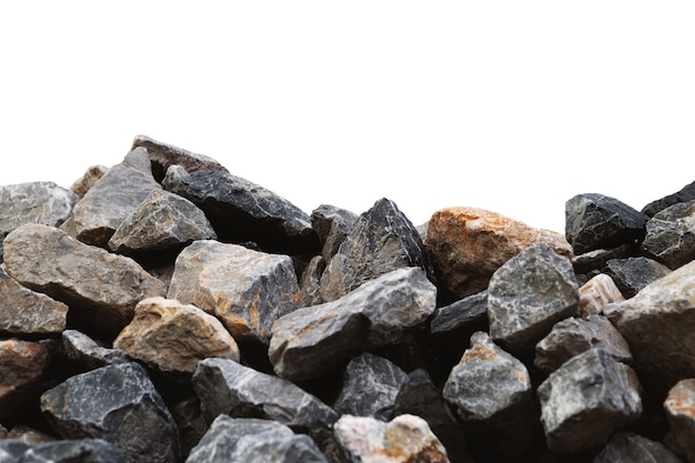 Large granite pictures isolated on a white background.