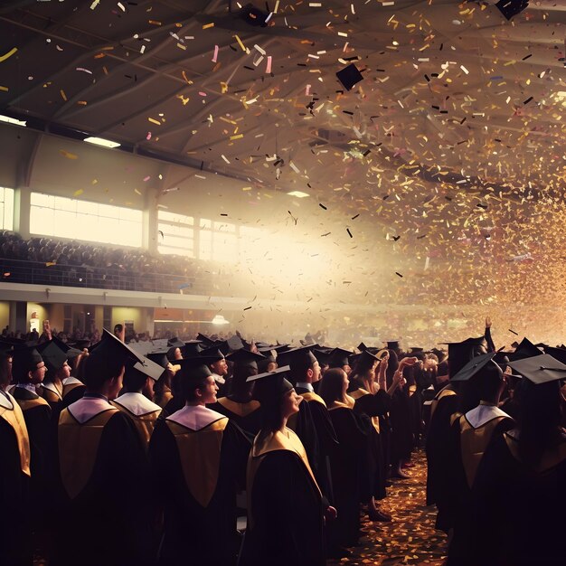 Photo a large group of graduates