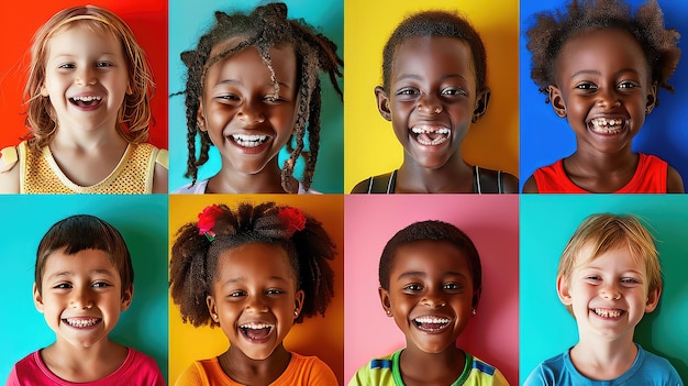 large group of smiling people composite portrait image gathered together reaching out each other 4g 5g connection contacting multiracial society