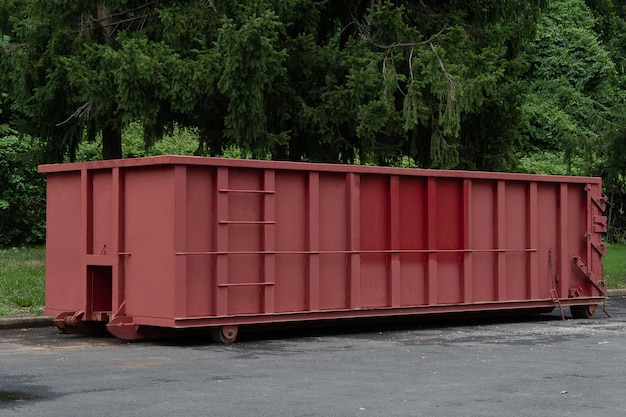 Large iron dumpster