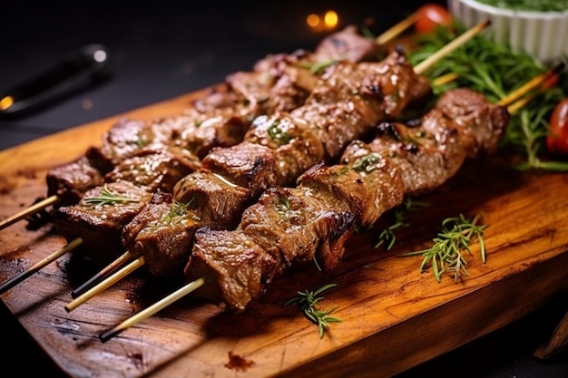 Large lamb skewers