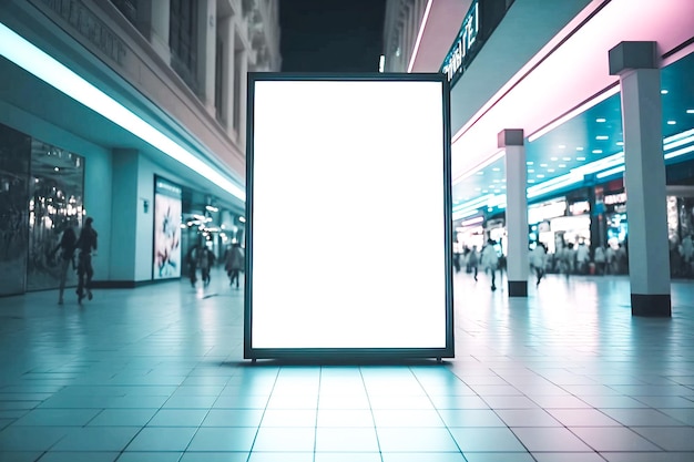 A large led billboard