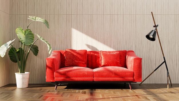 Photo large luxury modern bright interiors living room mockup illustration 3d rendering image