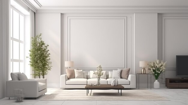 large luxury modern bright interiors Living room