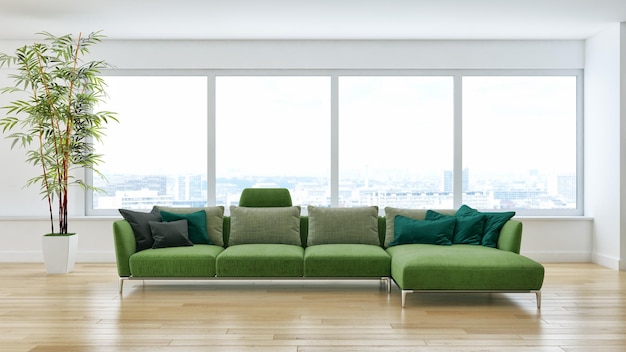 Photo large luxury modern bright interiors room illustration 3d rendering