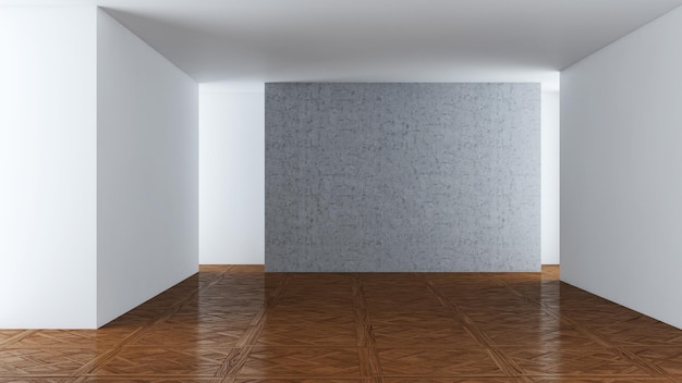 Большой роскошный современный минималистичный яркий интерьер комнаты макет иллюстрации 3D рендеринг